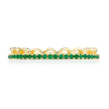 Tacori Crescent Crown Emerald