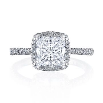 Tension-Set Princess Ring