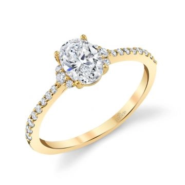 Lyria Bridal Oval Ring